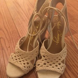 New, unworn wedge Heels